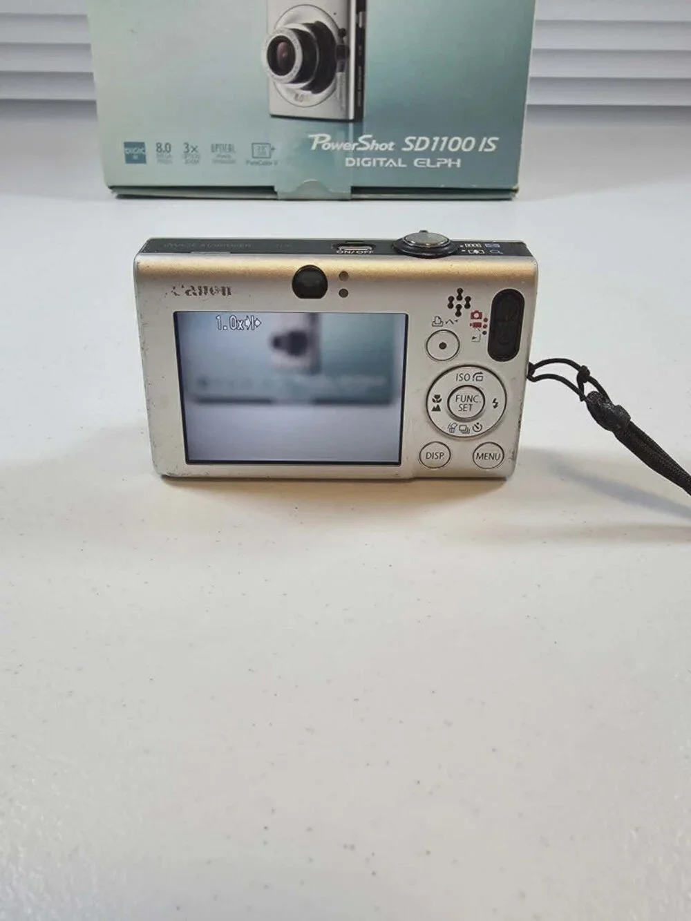CANON POWER SHOT SD1100 IS DIGITAL ELPH SILVER CAMERA **READ**